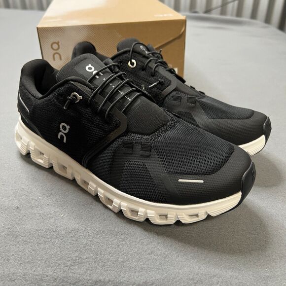 On Running Cloud 6 Road Running Shoes Men 8.5M Black Classic Lace-Up 3MF10070299 main image 12